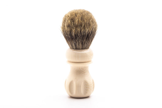 Restored Best Badger Shaving Brush With Cream Handle