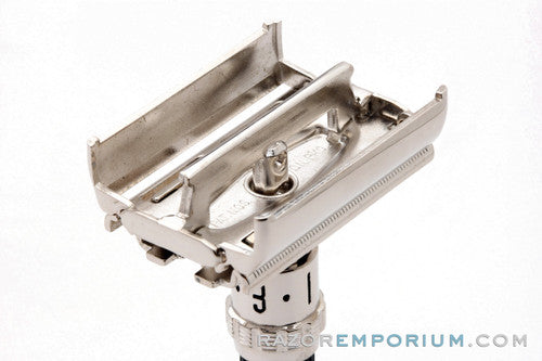 1970 Gillette Super Adjustable 84 TTO Short Safety Razor | Rhodium Revamp