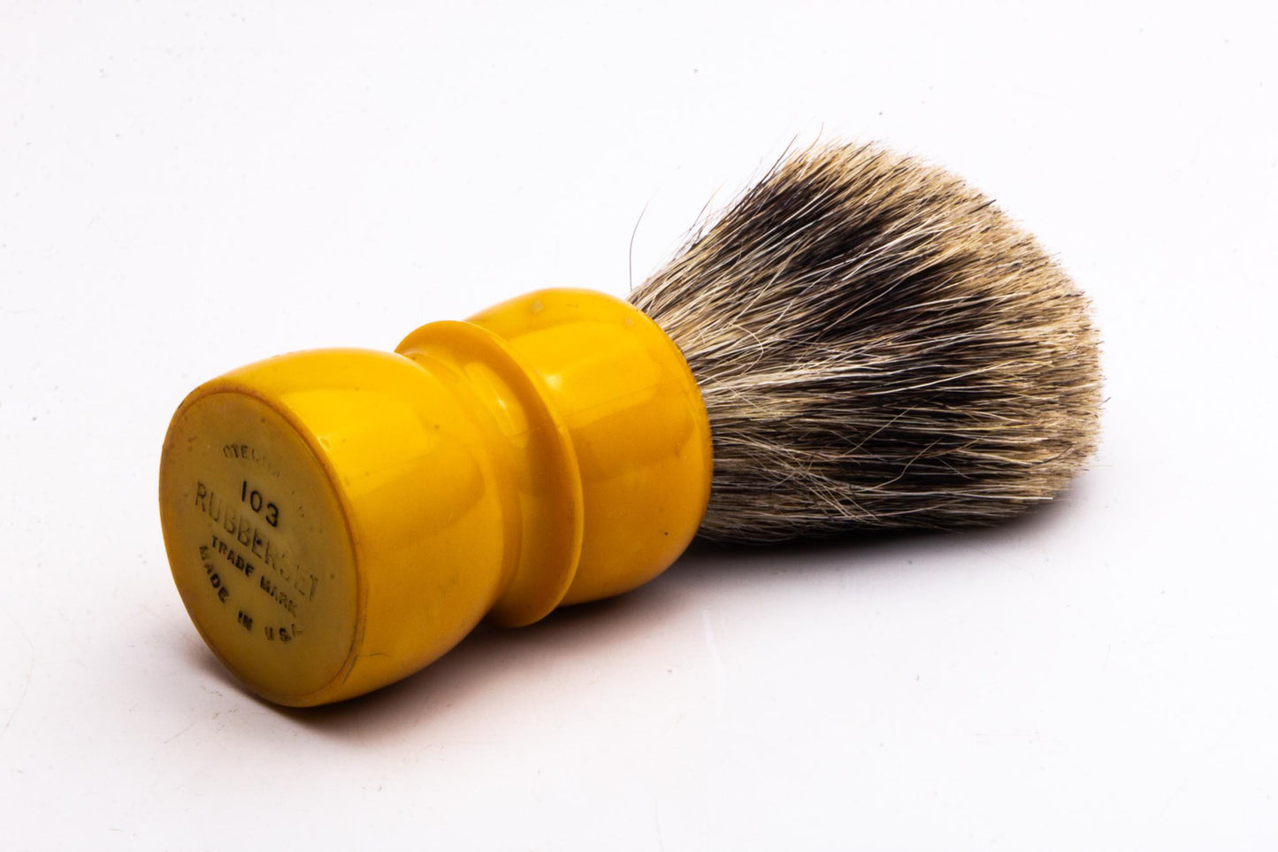 Vintage Restored Rubberset 103 Badger Shave Brush