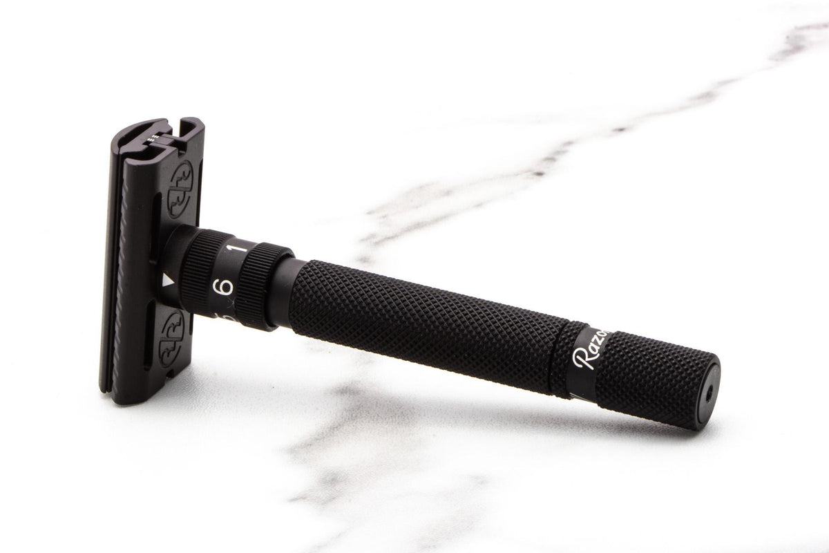 Rockwell Razors | SETPOINT Black Aluminum Adjustable Safety Razor
