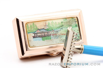 1990's Chinese Travel Double Edge Safety Razor Set