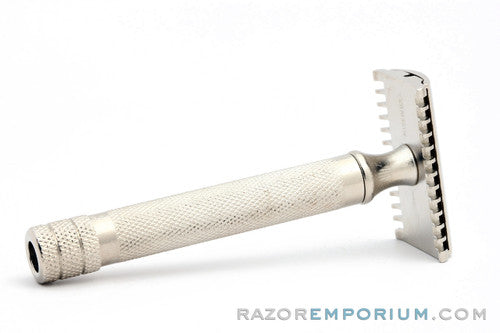 1930's Gillette NEW Deluxe Big Boy Razor Factory Nickel Revamp