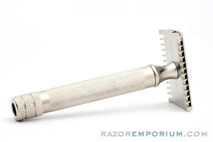 1930's Gillette NEW Deluxe Big Boy Razor Factory Nickel Revamp