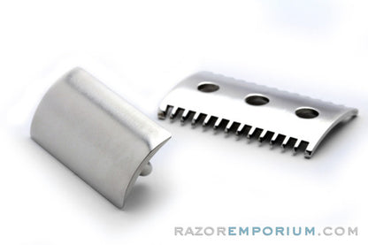 1920's Gillette Old Type Cap & Guard | Factory Nickel Revamp | Universally Threaded