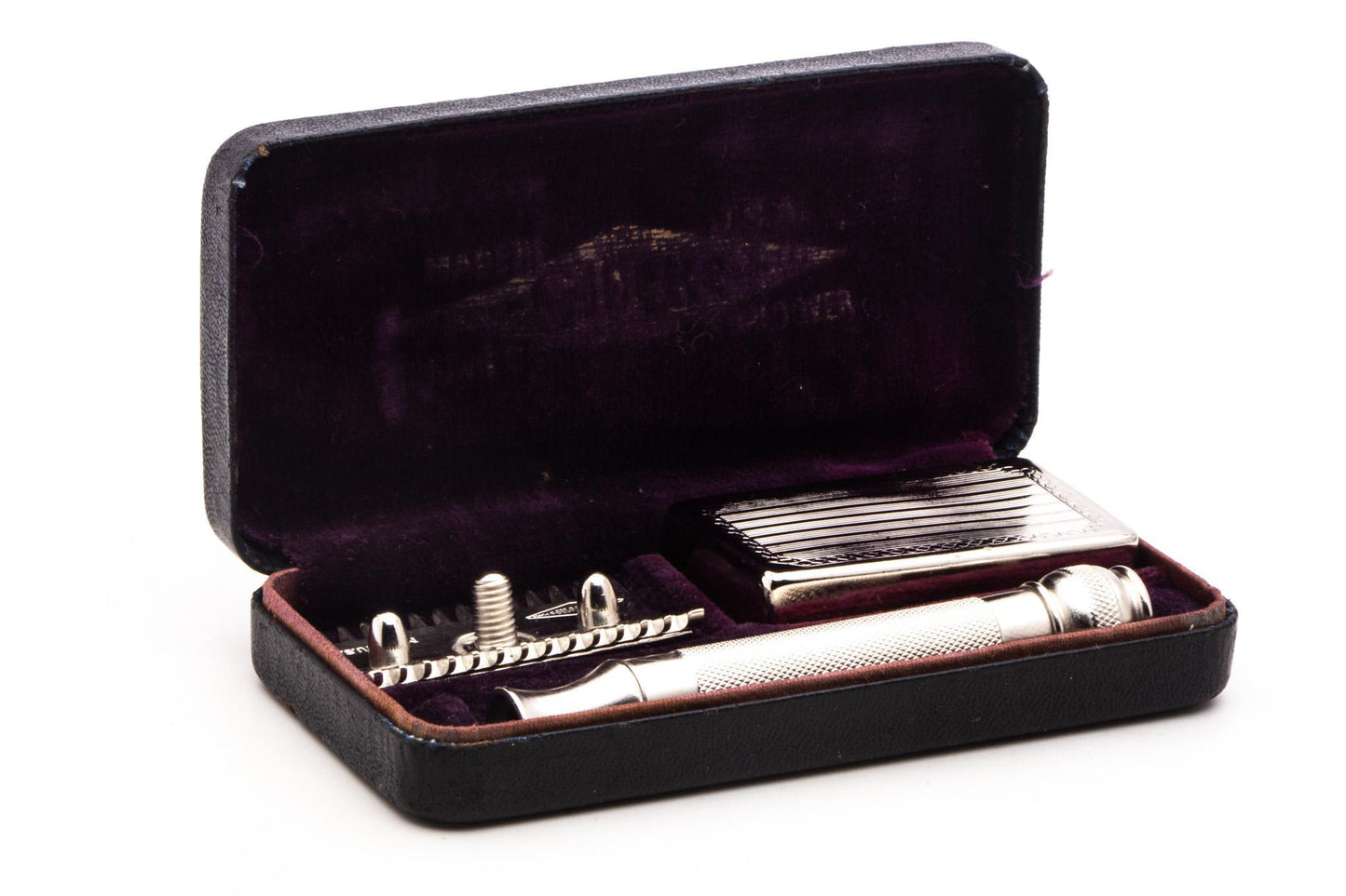 1920's Gillette Ball End Old Type DE Safety Razor Set | Original Condition