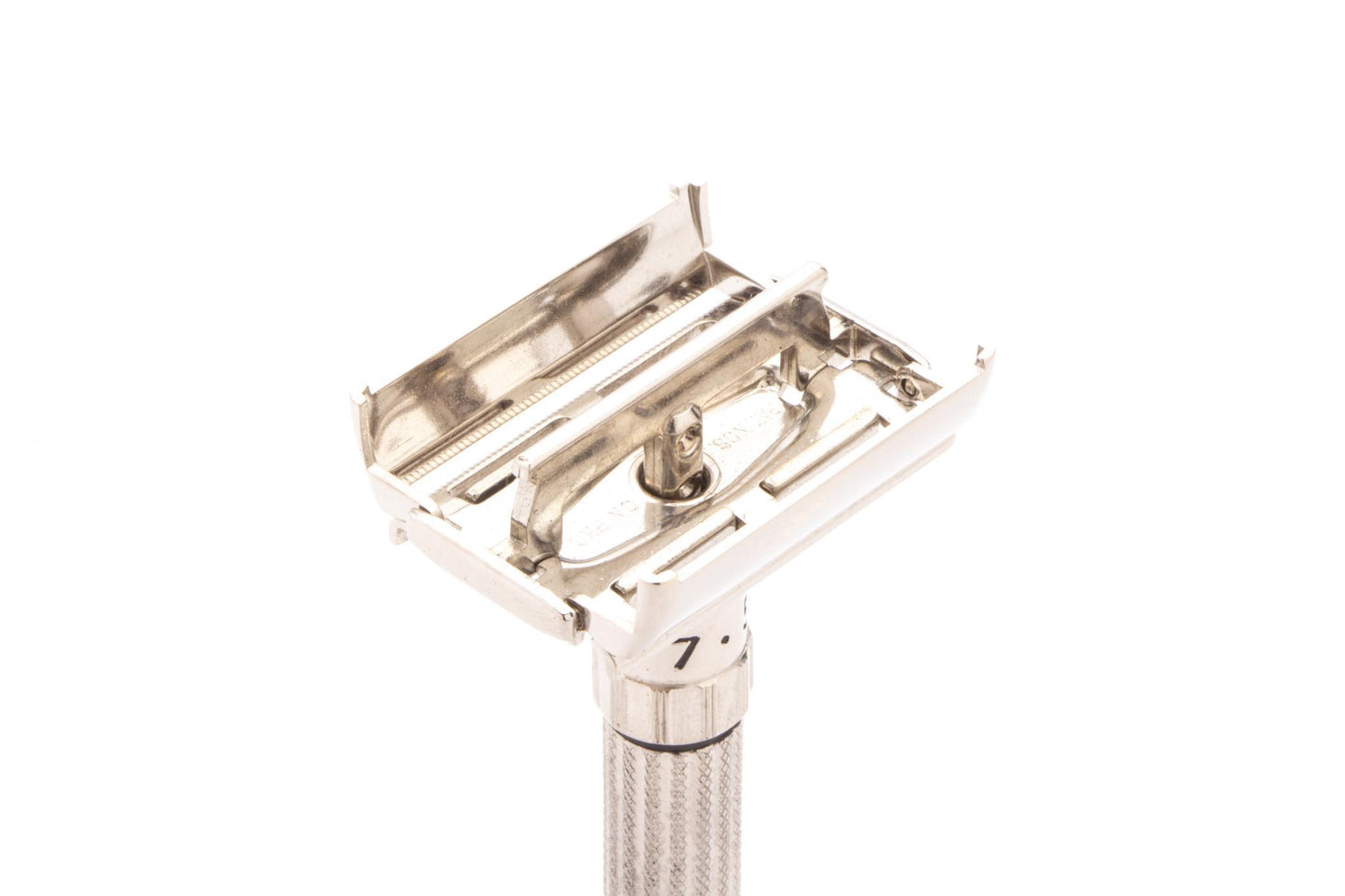 1960 F4 Gillette Fatboy Adjustable TTO Double Edge Safety Razor | Factory Nickel Revamp