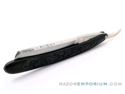 9/16"  Said Shaheen & Bros. Warranted #125 1/2 Vintage Straight Razor w/ Original Scales