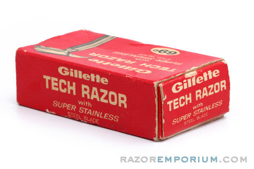 1957 Gillette Ball End Tech DE Safety Razor C1