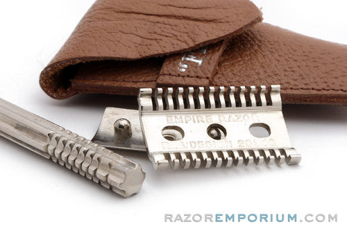 1930's Empire Long Open Comb Safety Razor Travel Set