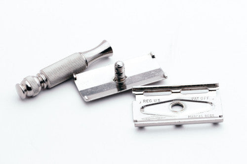 1964 J4 Gillette Ball End Tech Travel Safety Razor