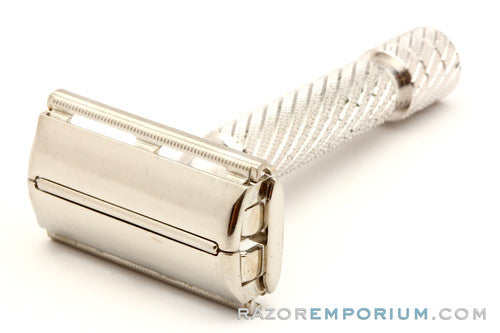 1950's Gillette Aristocrat No. 66 Safety Razor w/ Case & Blade Bank | Made in England