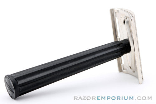 1947 Gillette WWII Era Bakelite Handle Tech DE Razor Satin Nickel Revamp