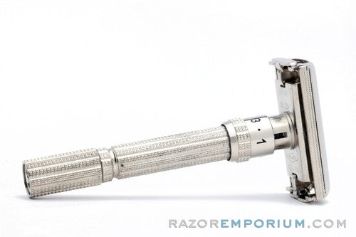 1968 Gillette Slim Adjustable DE Safety Razor N2 | Factory Nickel Revamp