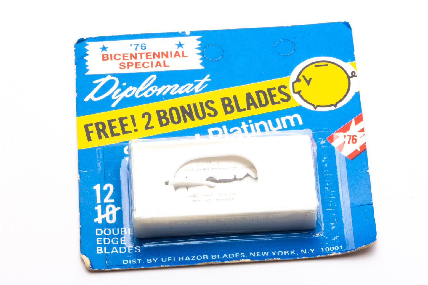 Diplomat Super Stainless Platinum Double Edge Razor Blades | NOS [12]