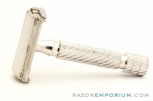 1950's Gillette Aristocrat No. 66 Safety Razor w/ Case & Blade Bank | Made in England