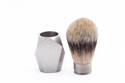 REX Supply Co. Deco Stainless Steel Shaving Brush