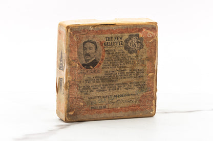 1920 Gillette New Improved Gold Tuckaway Double Edge Safety Razor Set | Original Condition