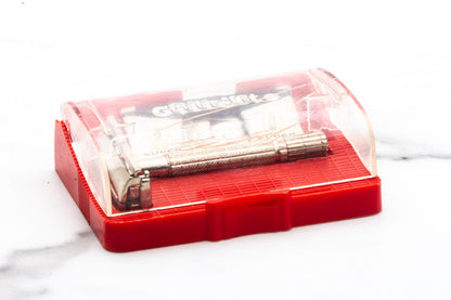 1957 C4 Gillette Flare Tip Super Speed Double Edge Safety  Razor Set | Original Condition