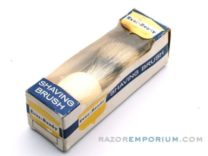 Ever-Ready Super Fine Badger Red & Cream Shaving Brush w/ Original Box