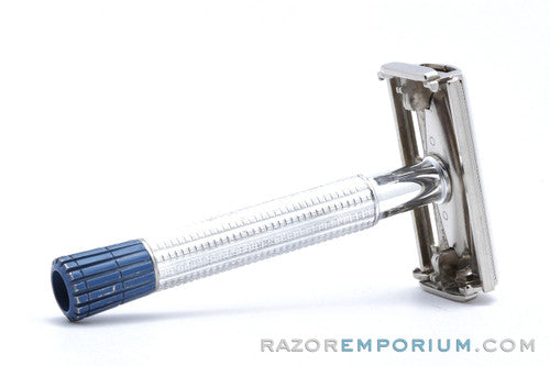 1959 Gillette Light Blue Tip DE Super Speed Razor E1 – Razor Emporium
