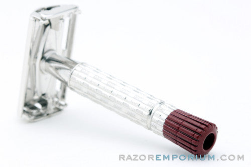 1958 Gillette Super Speed Heavy Red Tip D1 Rhodium Revamp