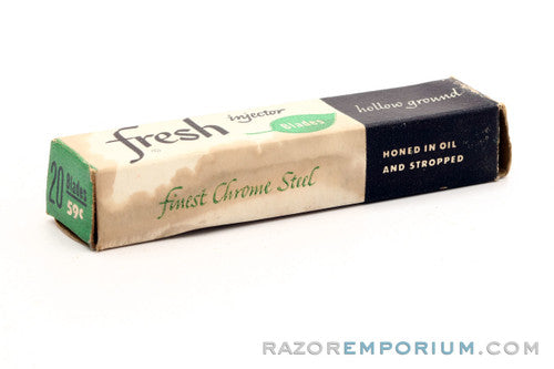 Fresh Injector Single Edge  Hollow Ground(20) - New Old Stock (NOS) Razor Blades