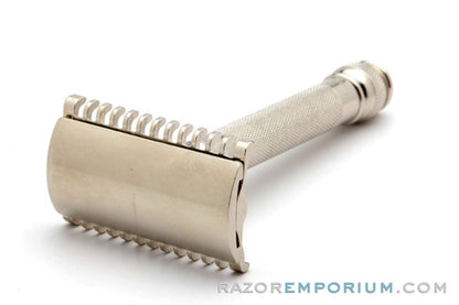 1930's Gillette Goodwill Double Edge Safety Razor | Factory Nickel Revamp