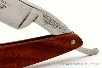 7/8" Wade & Butcher "Celebrated" Straight Razor For Barber's Use w/ Cocobello Wood | Sheffield, England