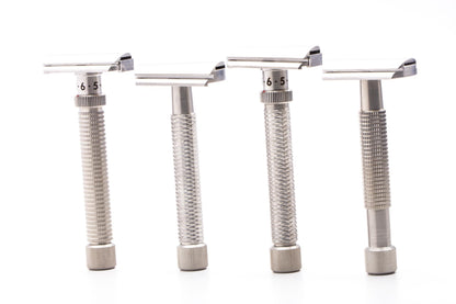 Rex Supply Co. | Sentry Slant XL Three Piece Stainless Steel Double Edge Safety Razor