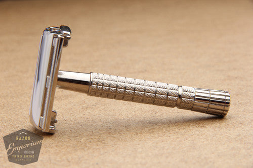 Gillette 1954 Flair Tip Super Speed Safety Razor Z2 * Nickel REVAMPED