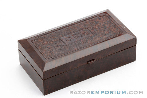 1930's Gem Micromatic Razor Single Edge in Maroon Bakelite Case