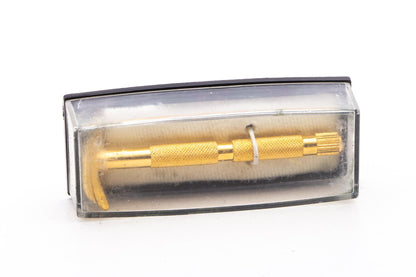 1960's Hoffritz Mustache & Eyebrow Gold Razor Set With Case | Original Condition