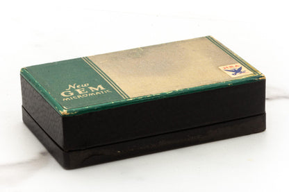1950's Gem Micromatic Gold Single Edge Safety Razor Set with Blades | Original Condition