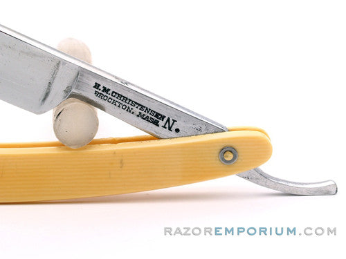 5/8" H.M. Christensen "Warranted" Straight Razor | Brockton, MASS. USA