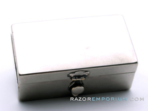1907 Gillette Silver Single Ring Old Type Set in Case w/ Blade Banks