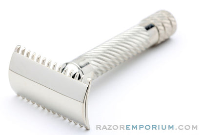 1921 Gillette Bulldog Old Style DE Razor Nickel Revamp