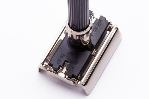 1977 X1 Gillette Super Adjustable "Black Beauty" Safety Razor | Factory Nickel Revamp