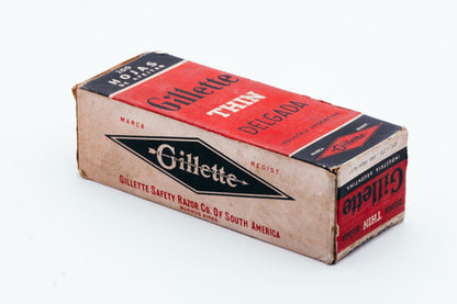 200 Gillette Delgada Thin - Made in Argentina - Double Edge Razor Blades