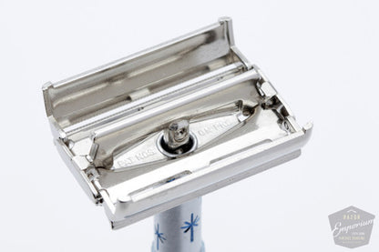 1969 Gillette O4 Blue Star Lady Gillette Double Edge Safety Razor