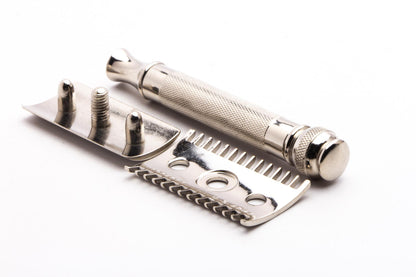 1918 Gillette Old Type Ball End Double Edge Safety Razor | Factory Nickel Revamp