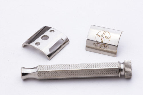 1970's Dorko Mustache & Eyebrow DE Safety Razor Travel Set