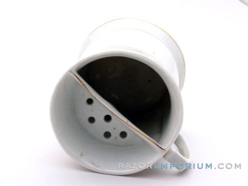 Vintage White Shaving Mug | Made in Bavaria