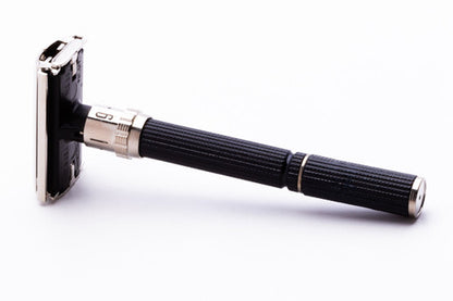 1979 Gillette Super Adjustable "Black Beauty" Safety Razor Factory Nickel