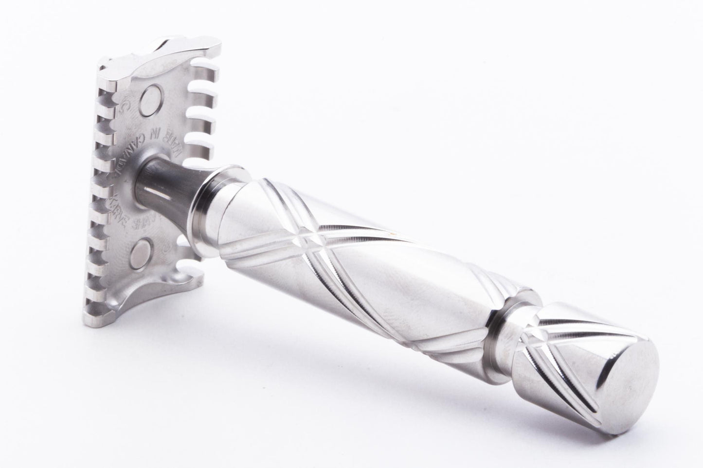 Karve Shaving Co. | Three Piece Open Comb C Guard With Unique Heavy Handle