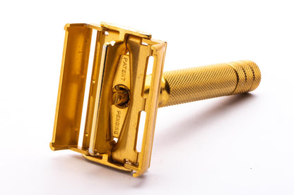 1940's Gillette Gold British Rocket [LD] Light Duty Safety Razor | Original Condition