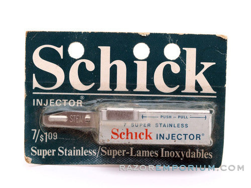Schick Injector Super Stainless - New Old Stock (NOS) Razor Blades ...