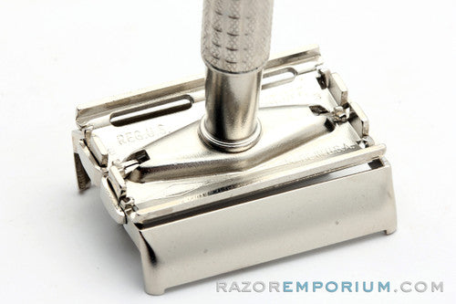 1956 Gillette TTO Flare Tip DE Safety Razor | Factory Nickel Revamp