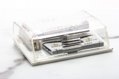 1966 L4 Gillette Flare Tip Super Speed Safety Razor Set | Original Condition