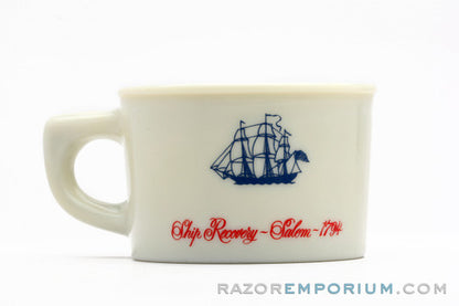 1978 - 80's Old Spice Porcelin Shaving Mug | Ship Grand Turk Salem 1786