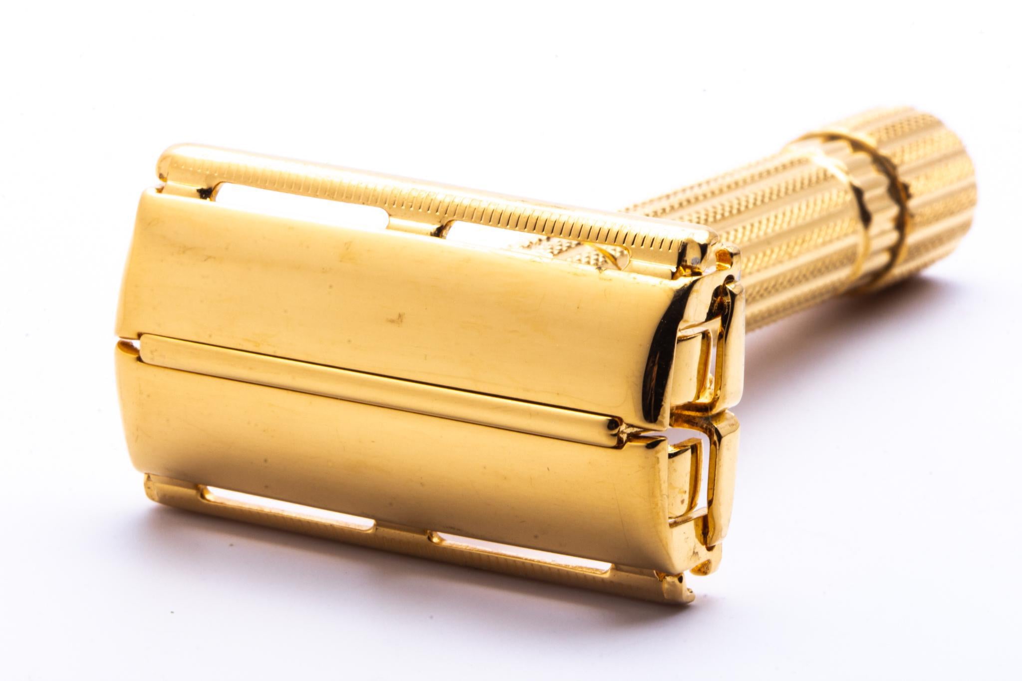 1940's Gillette Gold Aristocrat Double Edge Safety Razor | Original Co ...